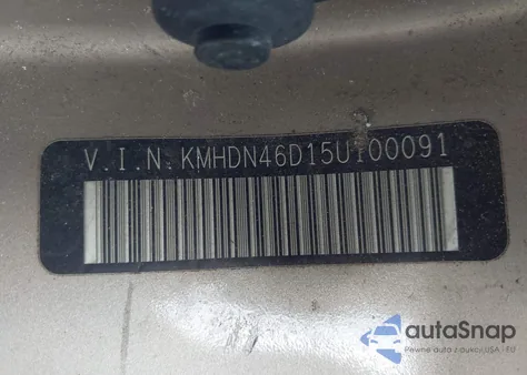 2005 Hyundai Elantra Gls/Gt from USA, damaged, VIN KMHDN46D15U100091